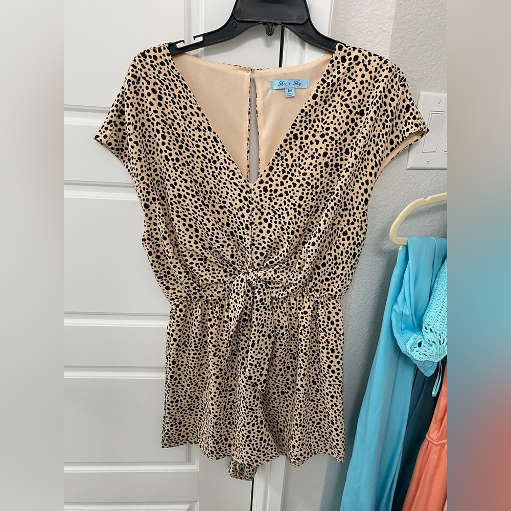 Leopard romper